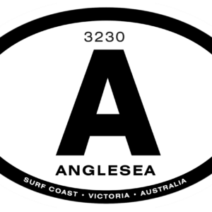 Anglesea Victoria Australian made waterproof PVC vinyl sticker for cars and caravans