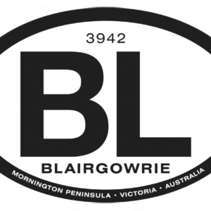 Blairgowrie Mornington Peninsula Australian made waterproof PVC vinyl sticker for cars, boats and caravans