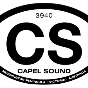 Capel Sound Mornington Peninsula Australian made waterproof PVC vinyl sticker for cars, caravans, boats and 4WDs