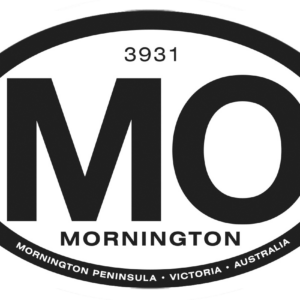 Mornington Peninsula vinyl sticker locally designed and Australian made for cars, boats, caravans and school bags