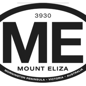 Mount Eliza Mornington Peninsula locally designed Australian-made vinyl sticker for cars, caravans, boats and travel gear