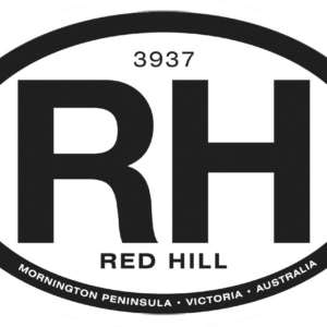 Red Hill Australian-made waterproof PVC vinyl sticker for 4WD, car, boat and caravan