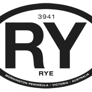 Rye Australian-made waterproof PVC vinyl sticker for 4WD, car, boat and caravan