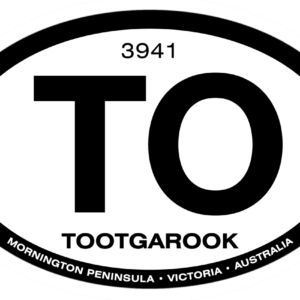 Tootgarook Australian-made waterproof PVC vinyl sticker for 4WD, car, boat and caravan