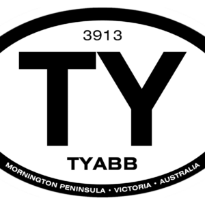 Tyabb Australian-made waterproof PVC vinyl sticker for 4WD, car, boat and caravan
